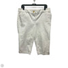 Capris By Talbots In White, Size: 14