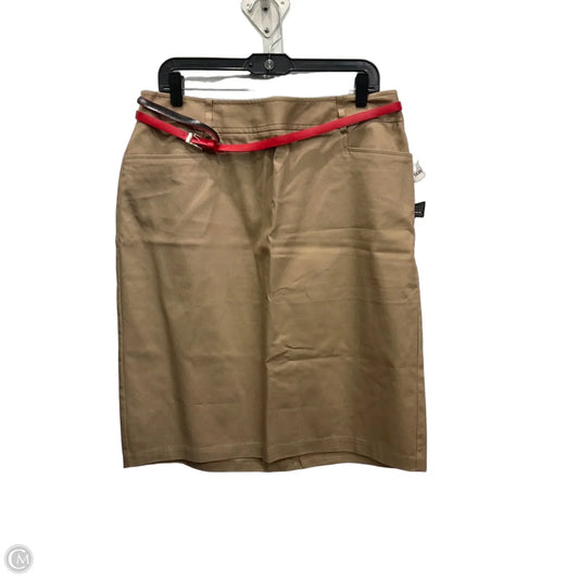 Skirt Midi By New York And Co In Brown, Size: 14