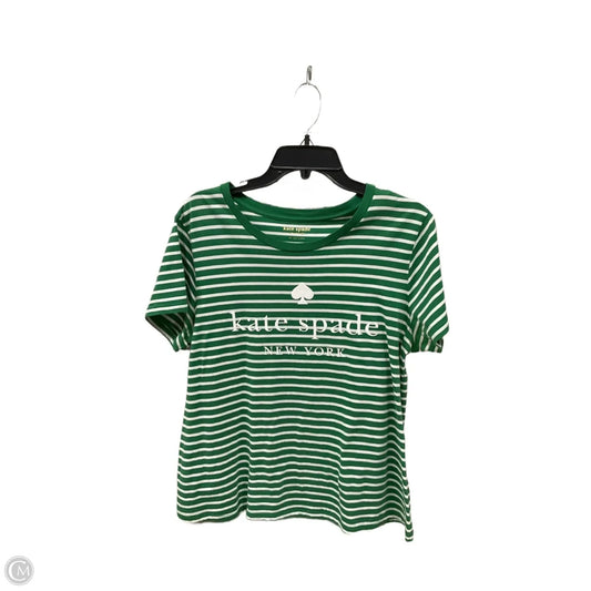 Top Short Sleeve Designer By Kate Spade In Green, Size: Xl
