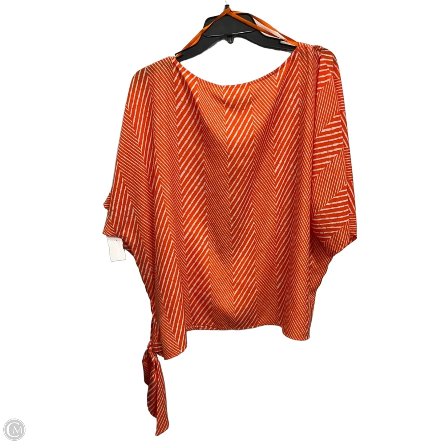 Top Short Sleeve By Michael By Michael Kors In Orange, Size: Xl