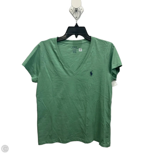 Top Short Sleeve Basic By Polo Ralph Lauren In Green, Size: M