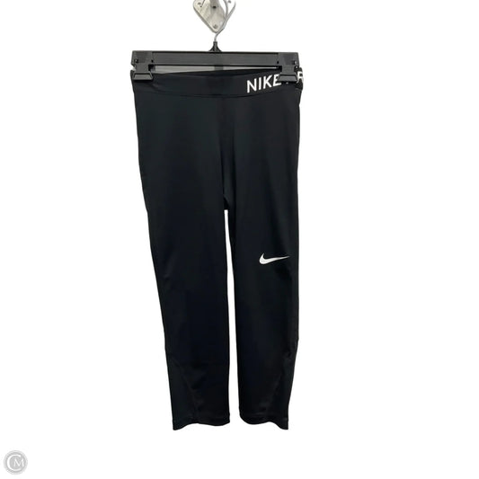 Athletic Leggings By Nike Apparel In Black, Size: S