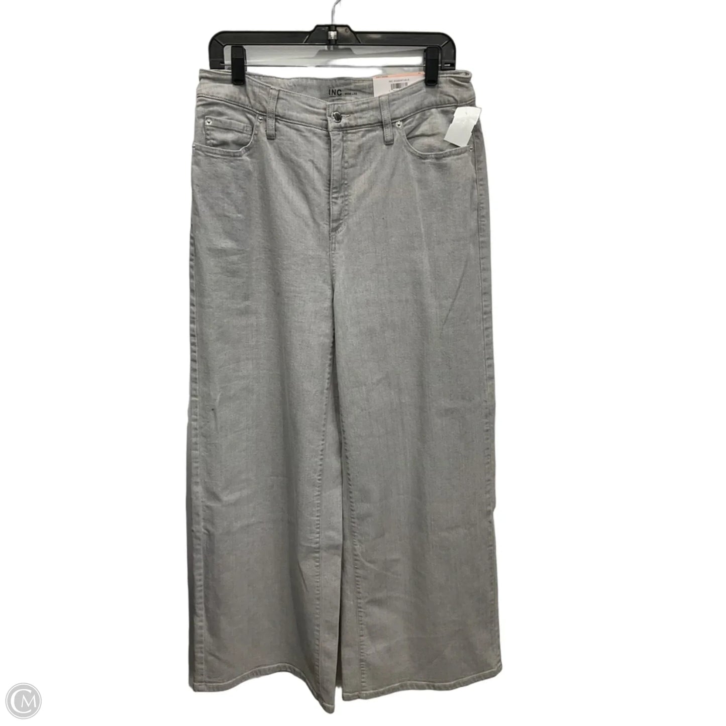 Jeans Wide Leg By Inc In Grey Denim, Size: 12