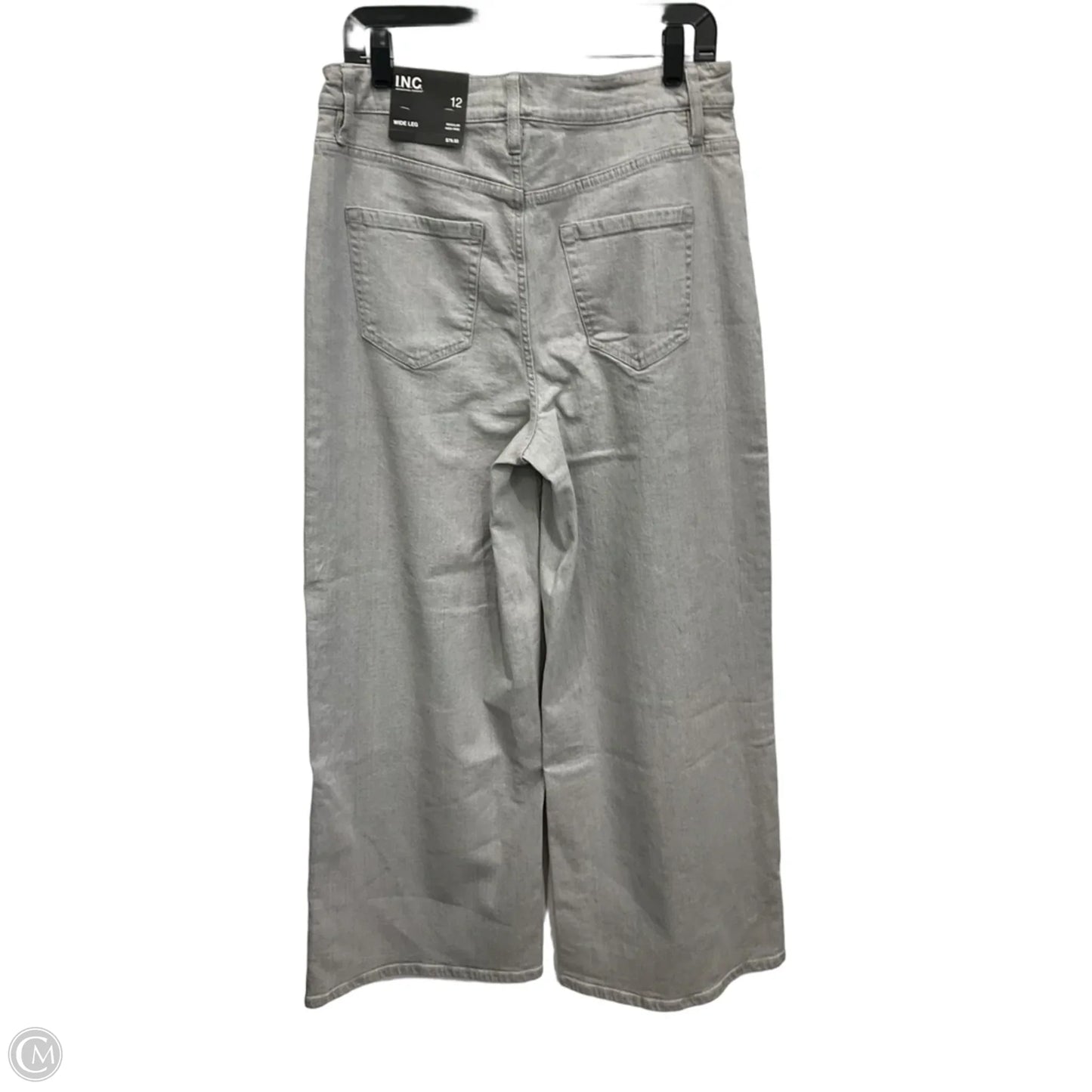 Jeans Wide Leg By Inc In Grey Denim, Size: 12