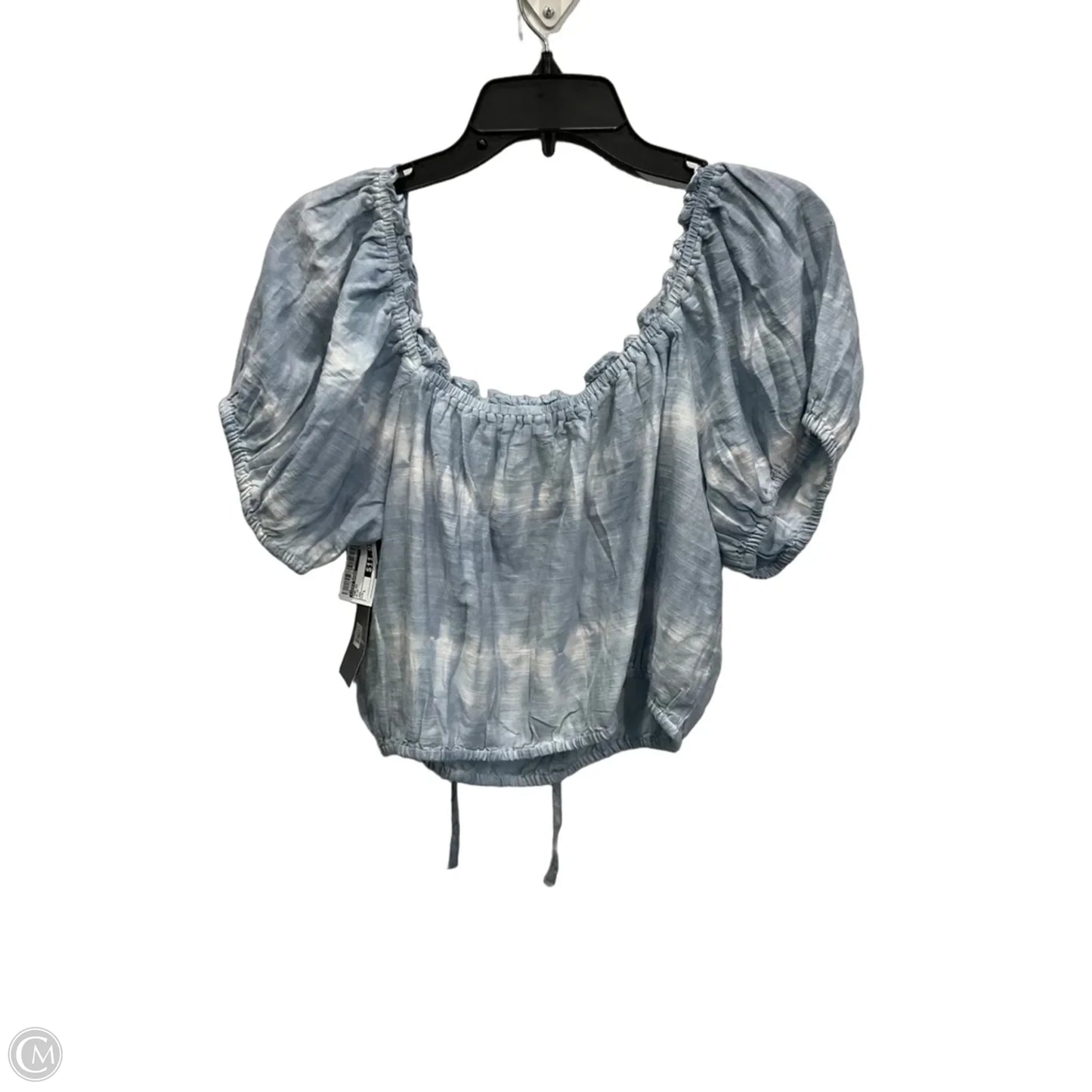 Top Short Sleeve By Lucky Brand In Blue, Size: L