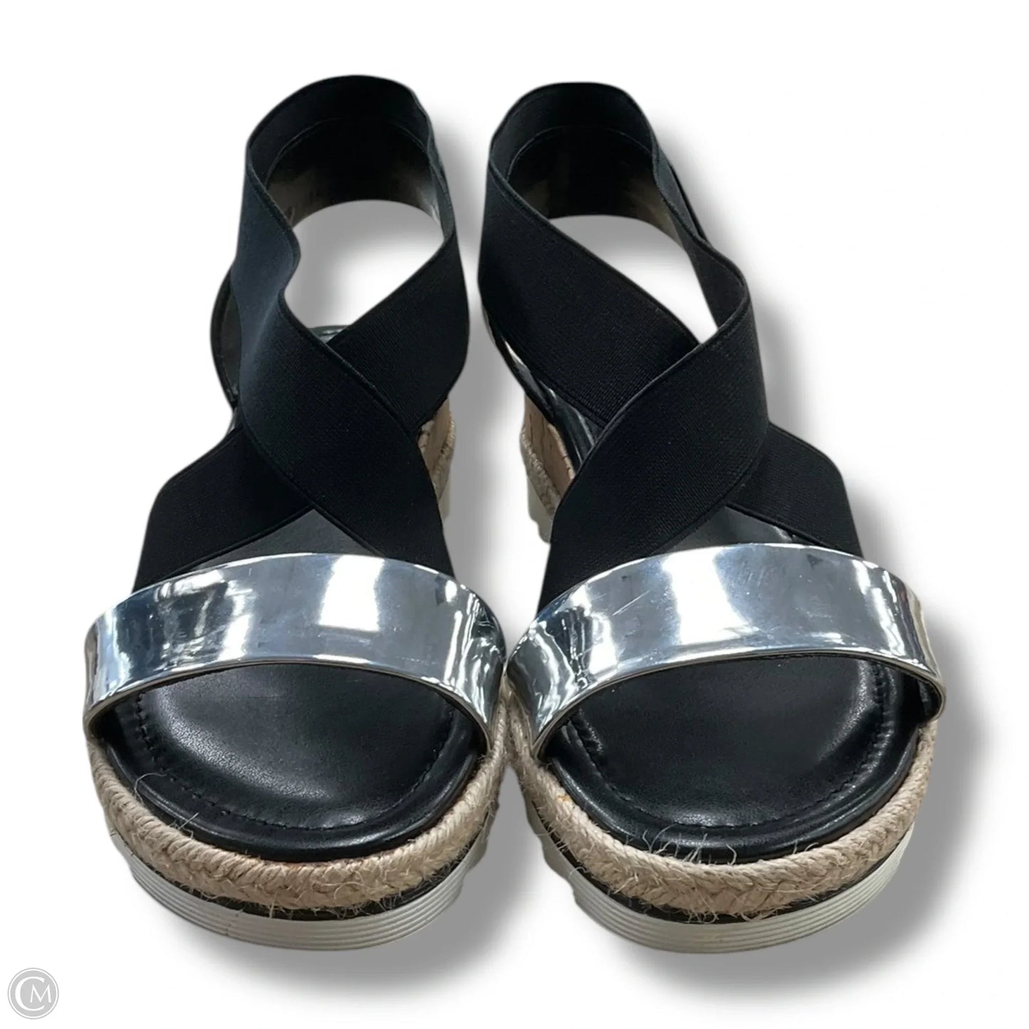 Sandals Flats By Nine West In Black, Size: 7.5