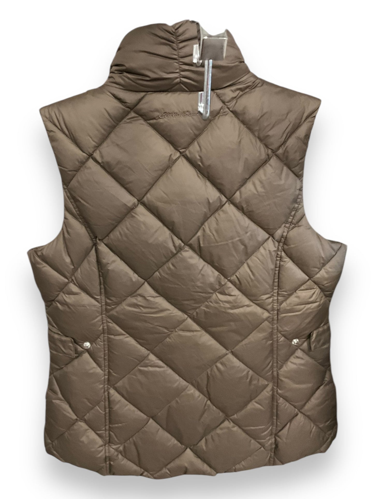 Vest Puffer & Quilted By Eddie Bauer In Brown, Size: M