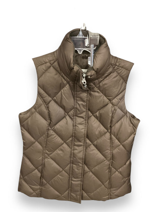 Vest Puffer & Quilted By Eddie Bauer In Brown, Size: M