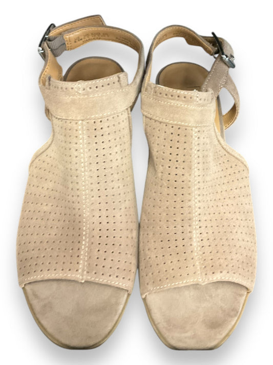 Sandals Heels Block By Franco Sarto In Taupe, Size: 8.5