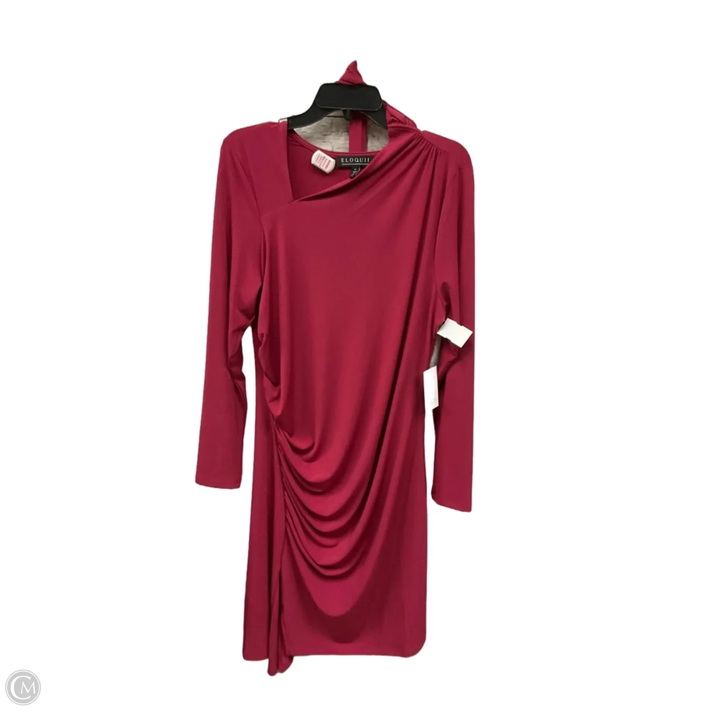 Dress Casual Midi By Eloquii In Maroon, Size: Xl