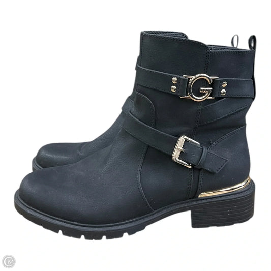 Boots Ankle Heels By Guess In Black, Size: 8.5