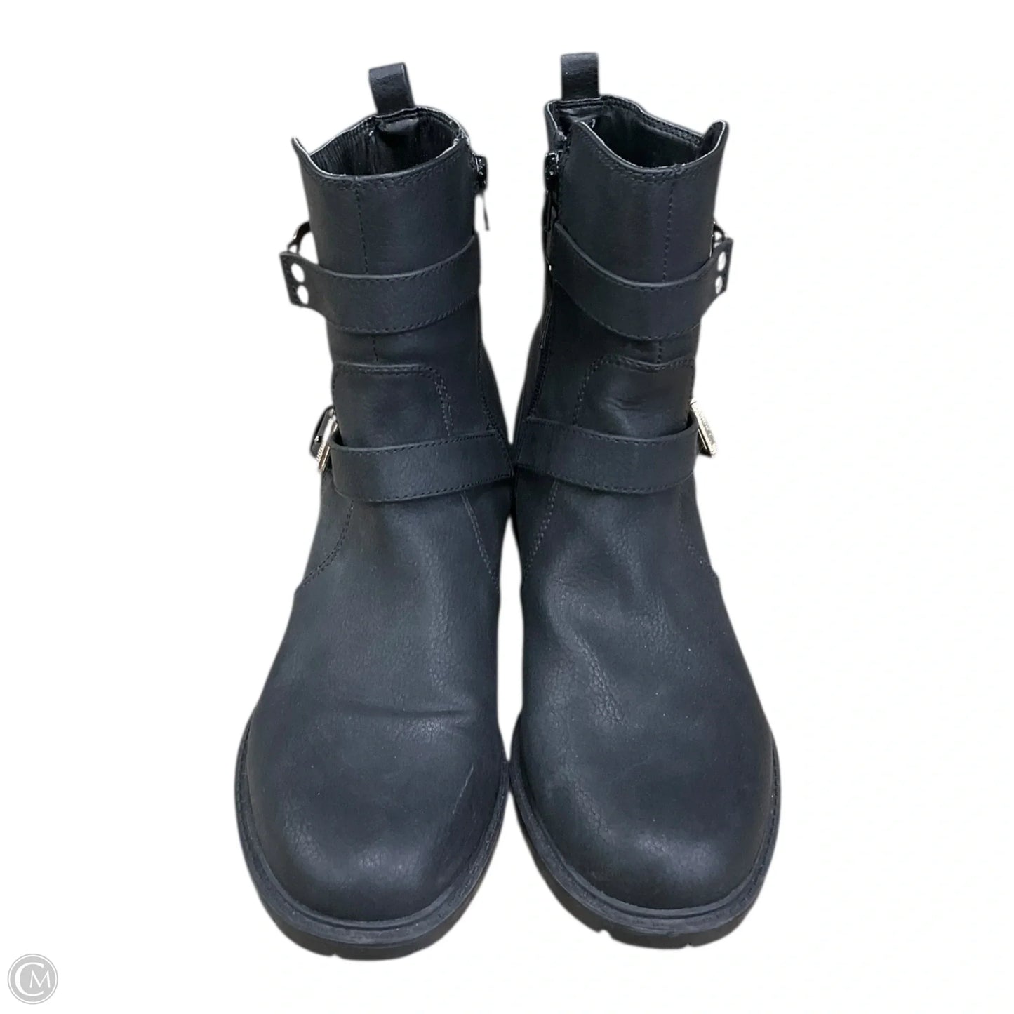 Boots Ankle Heels By Guess In Black, Size: 8.5