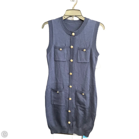 Dress Casual Midi By Cupshe In Navy, Size: L