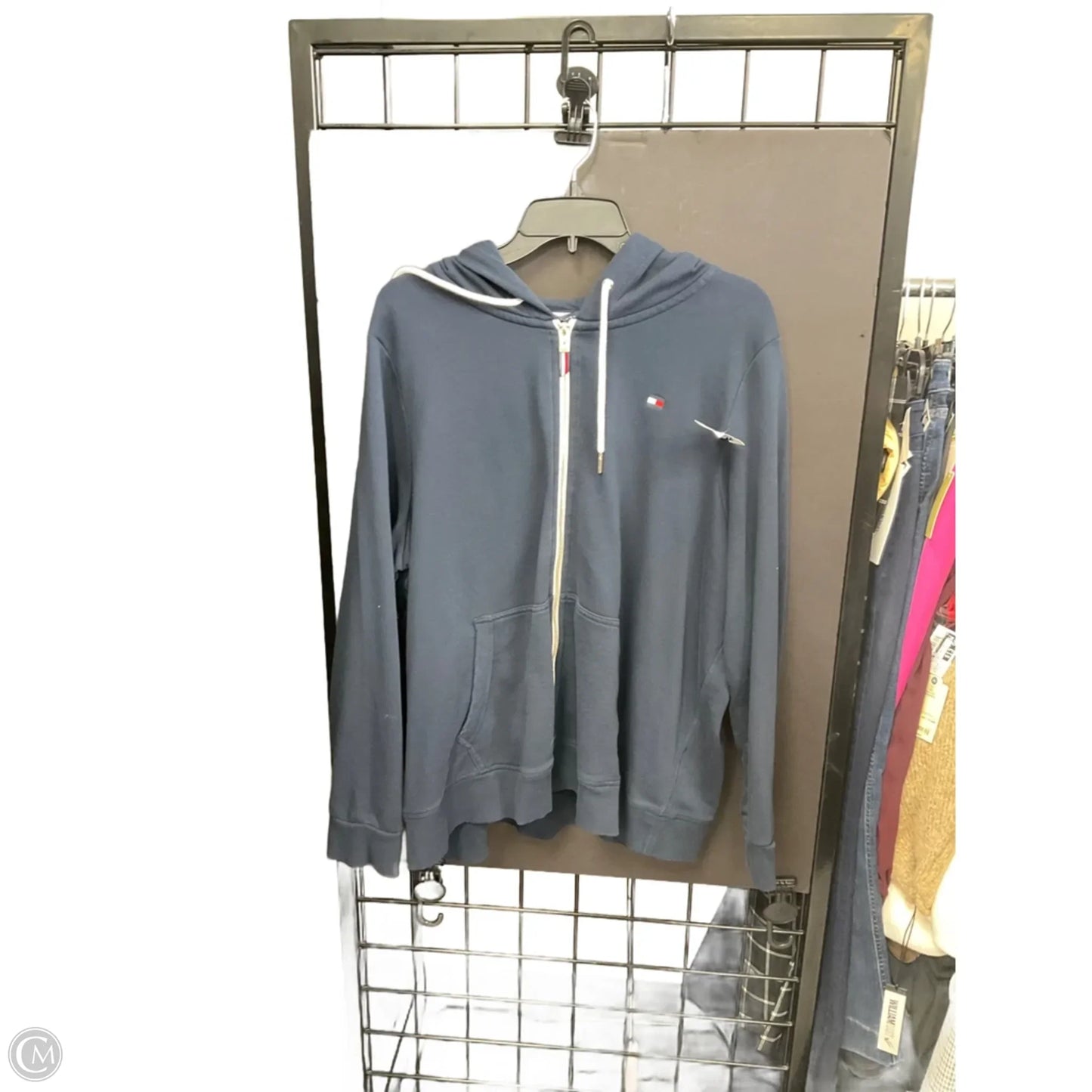 Blouse 3/4 Sleeve By Clothes Mentor In Grey, Size: Xl