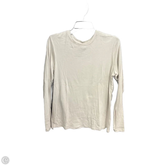 Top Long Sleeve By Eddie Bauer In Tan, Size: L