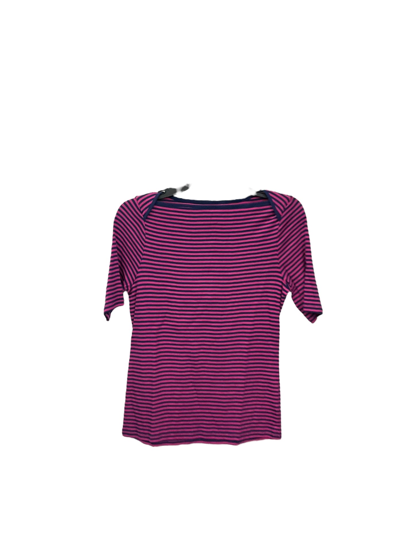 Top Short Sleeve By Talbots In Blue & Pink, Size: L