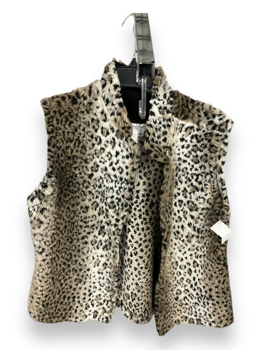 Vest Faux Fur & Sherpa By Coldwater Creek In Animal Print, Size: L