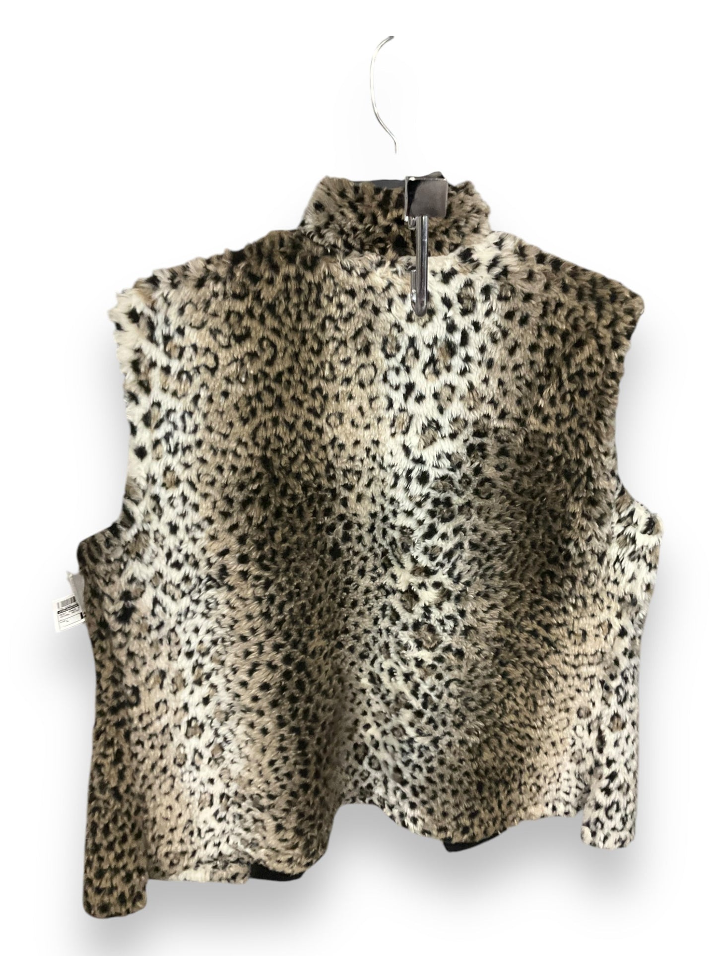 Vest Faux Fur & Sherpa By Coldwater Creek In Animal Print, Size: L