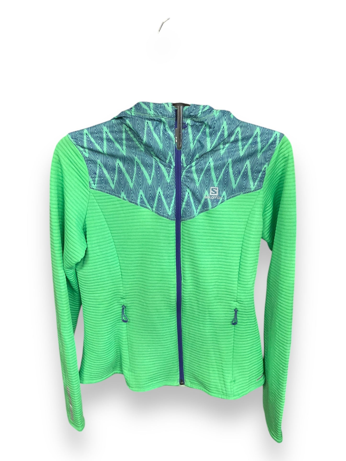 Athletic Jacket By Clothes Mentor In Green, Size: M