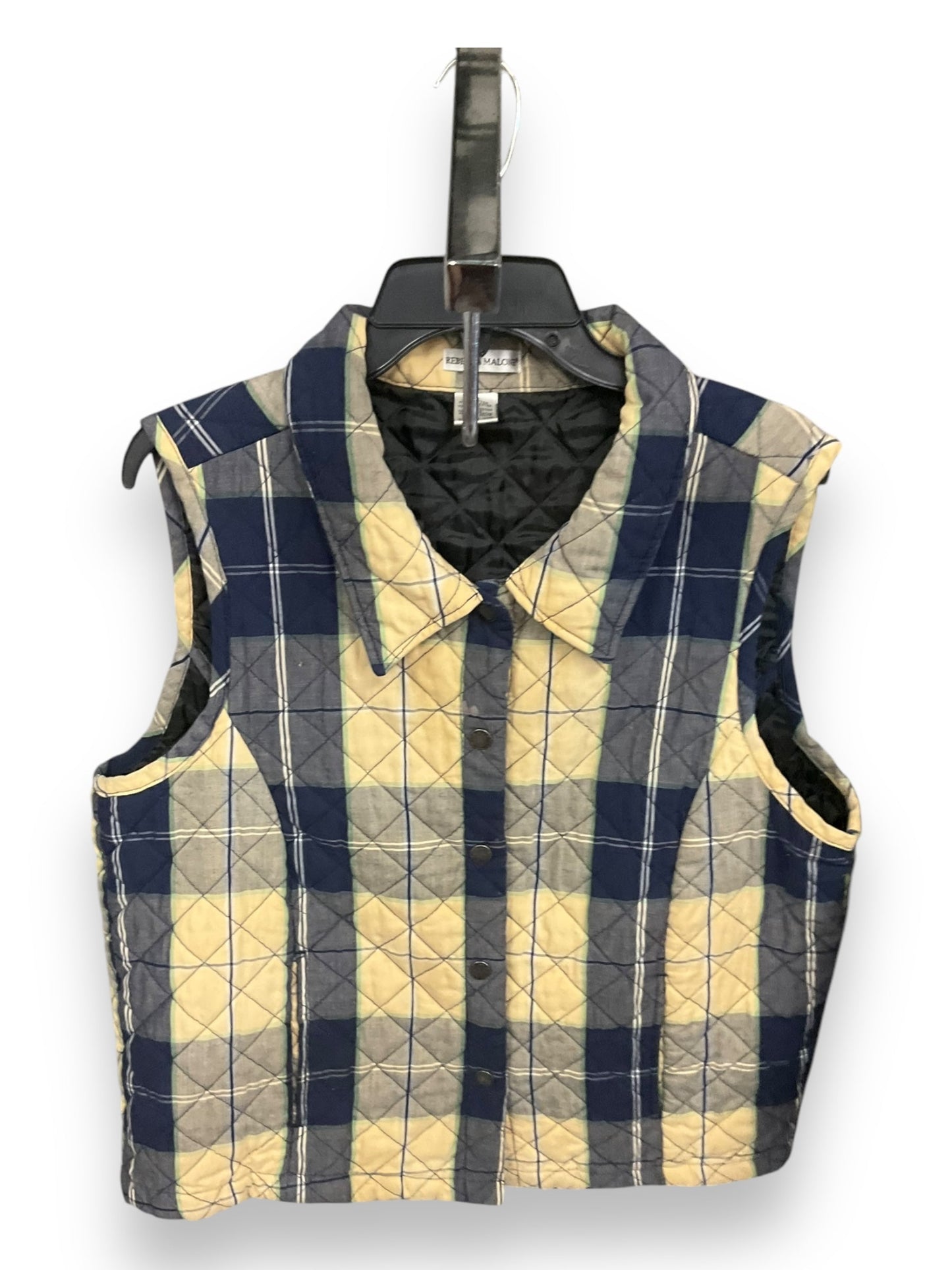 Vest Puffer & Quilted By Rebecca Malone In Navy, Size: L