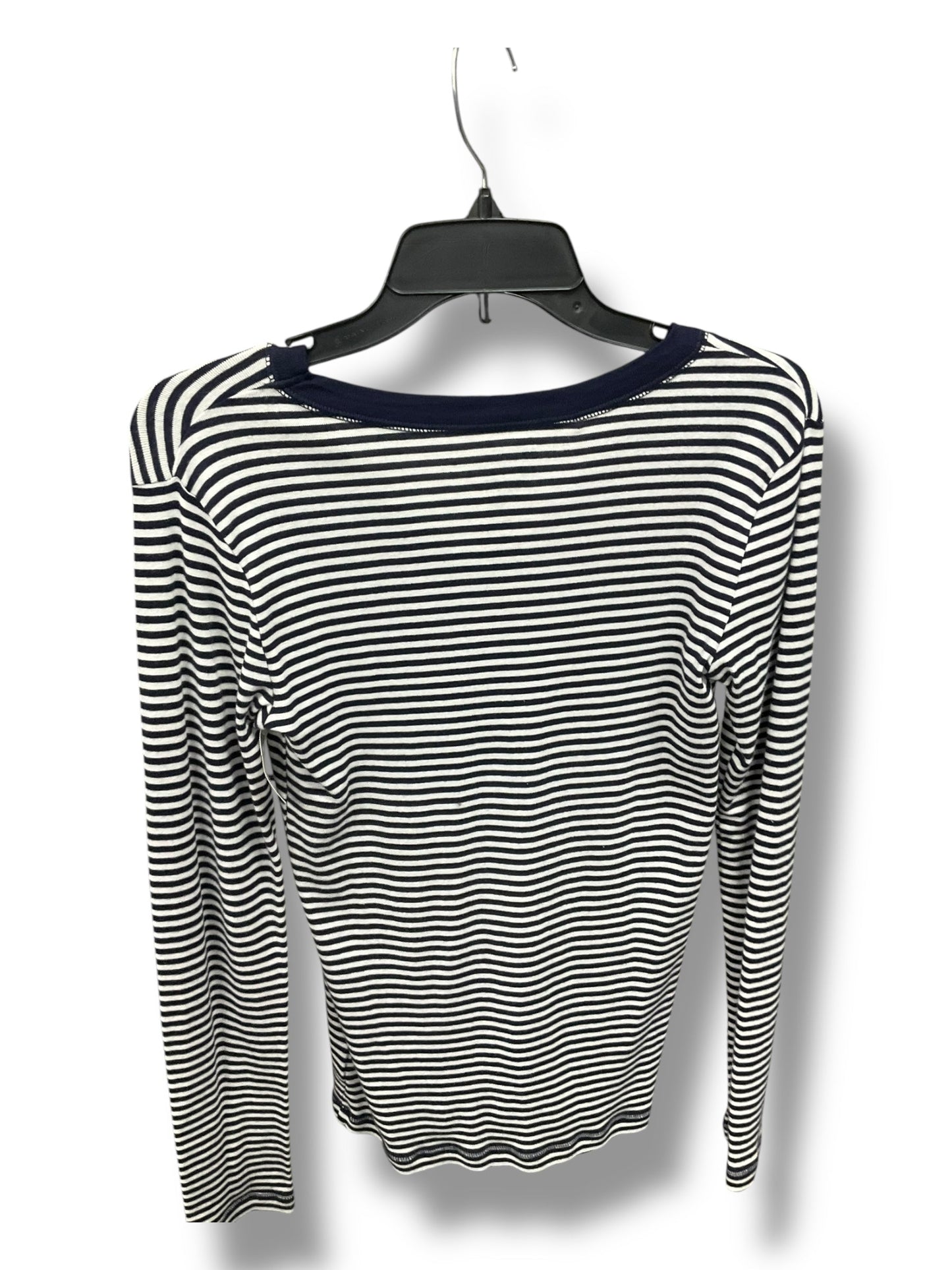 Top Long Sleeve By Gap In Striped Pattern, Size: M