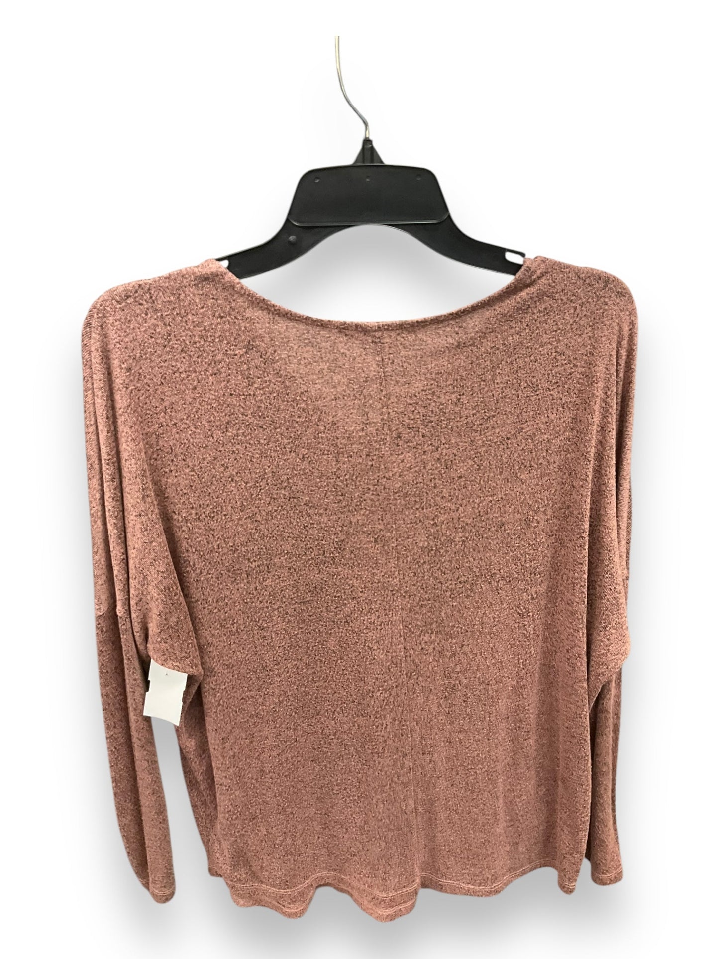 Athletic Top Long Sleeve Crewneck By Active Usa In Mauve, Size: L