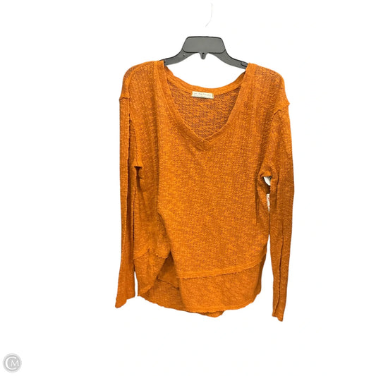 Top Long Sleeve By We The Free In Orange, Size: S