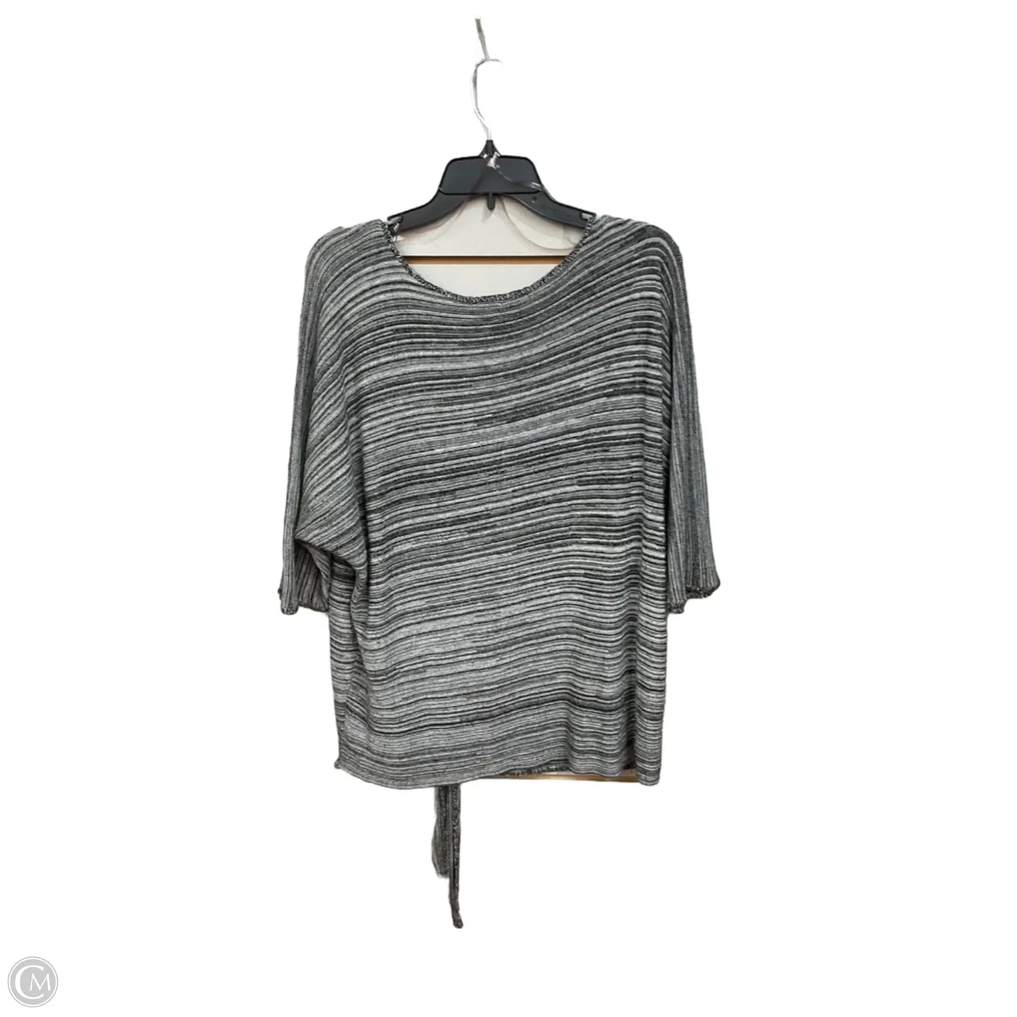 Top Short Sleeve By Ashley Stewart In Grey, Size: 22