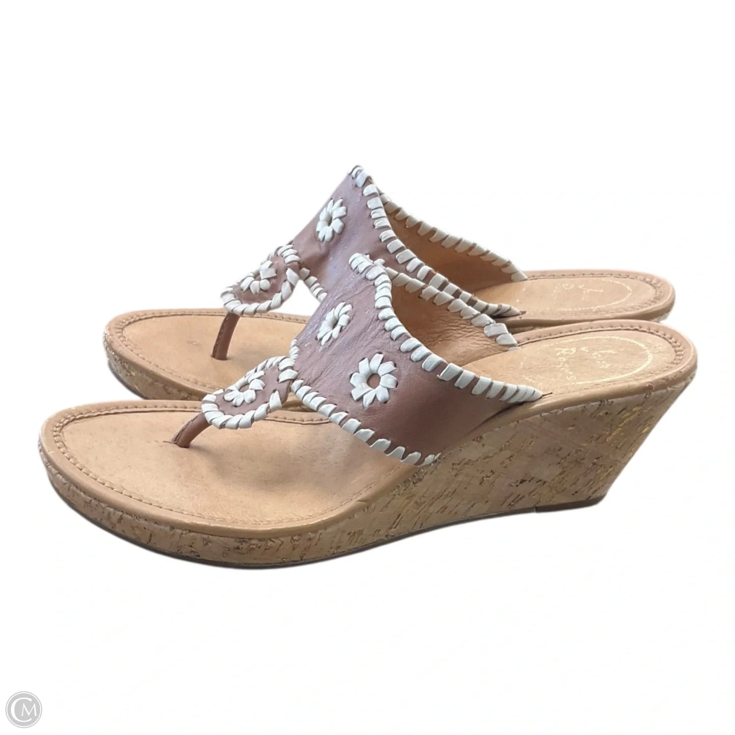 Sandals Heels Wedge By Jack Rogers In Brown, Size: 8