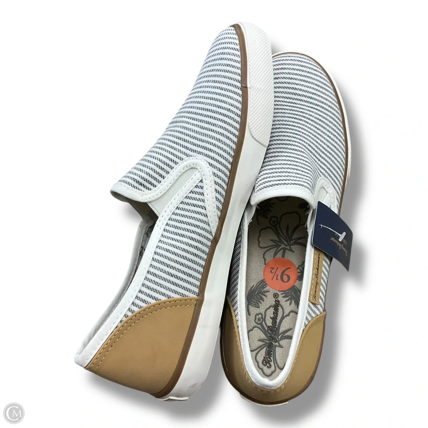 Shoes Flats By Tommy Bahama In Blue & White, Size: 9.5