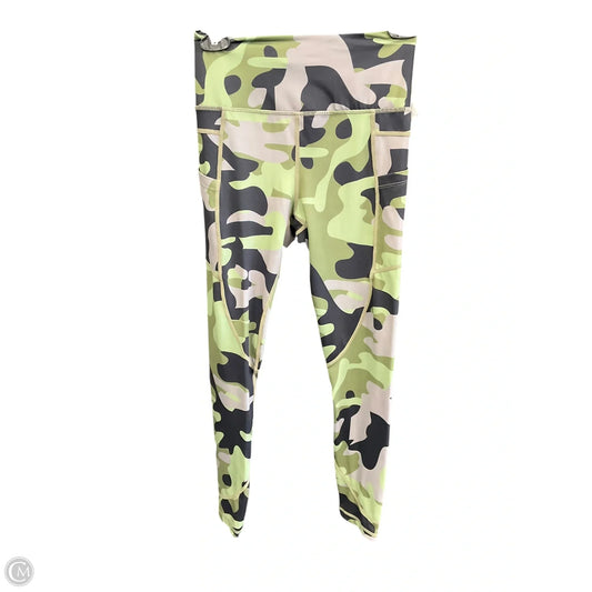 Athletic Leggings By Zyia In Camouflage Print, Size: S