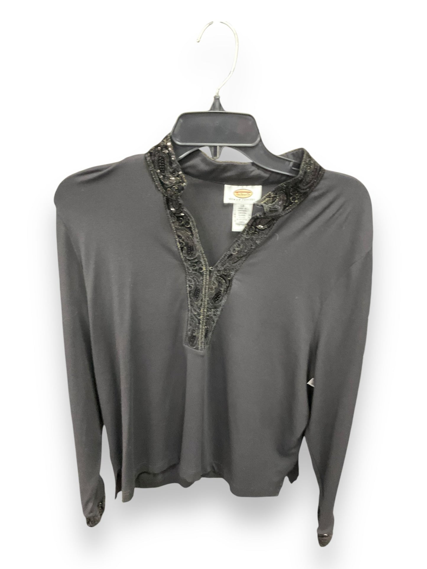 Top Sleeveless By Talbots In Black, Size: 2x