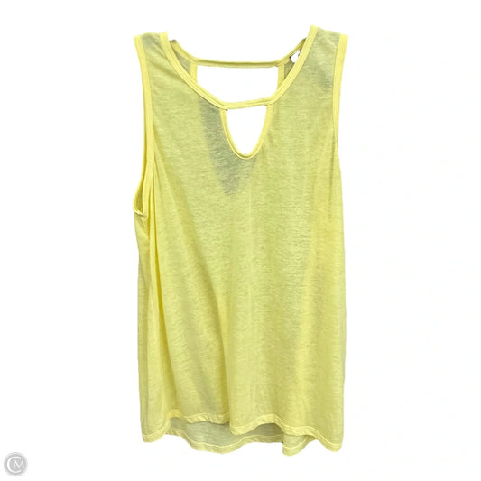 Athletic Tank Top By Rbx In Yellow, Size: Xl