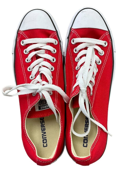 Red Shoes Sneakers Converse, Size 11