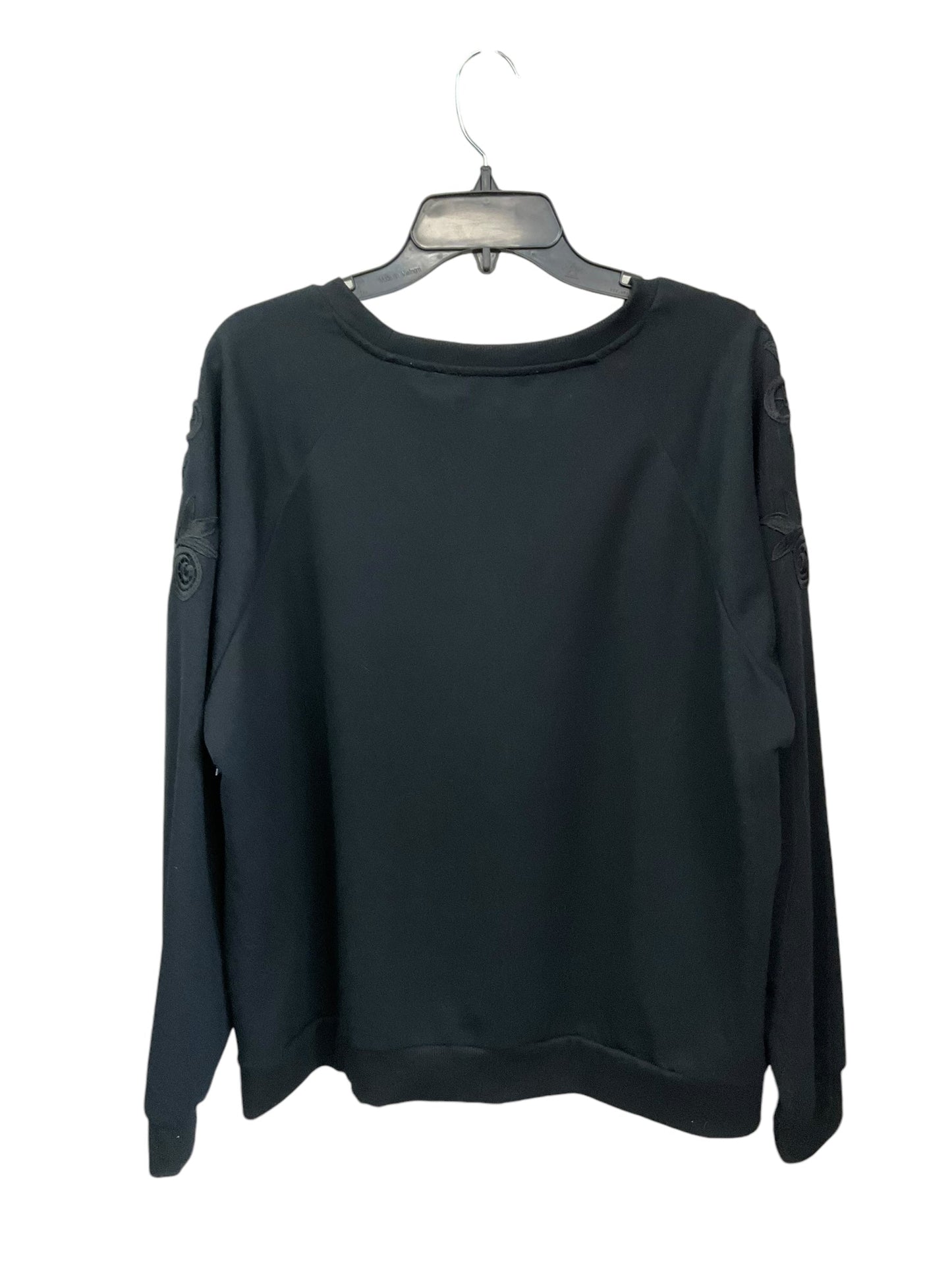 Top Long Sleeve By Gloria Vanderbilt In Black, Size: Xxl