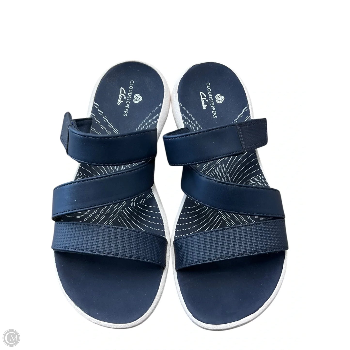 Sandals Flats By Clarks In Navy, Size: 6