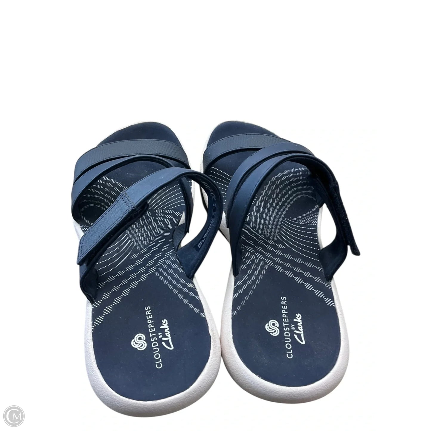 Sandals Flats By Clarks In Navy, Size: 6