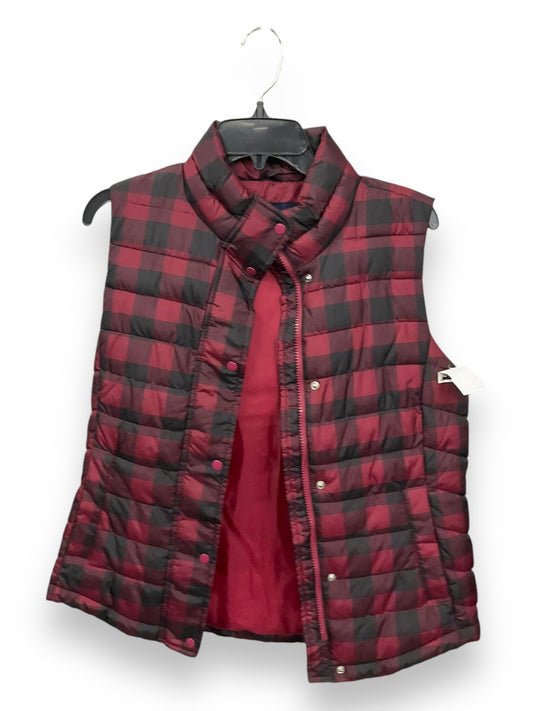 Vest Puffer & Quilted By Gap In Plaid, Size: S