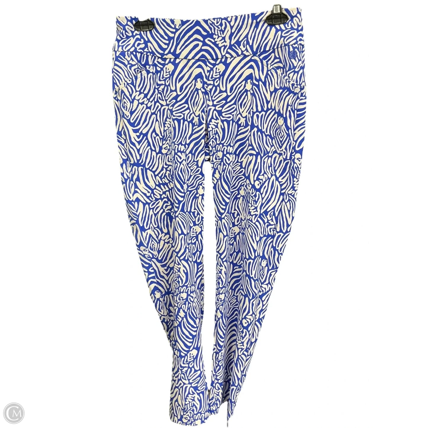 Pants Designer By Lilly Pulitzer In Blue & White, Size: 4