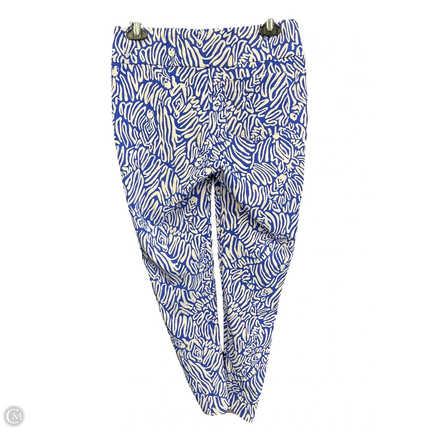 Pants Designer By Lilly Pulitzer In Blue & White, Size: 4