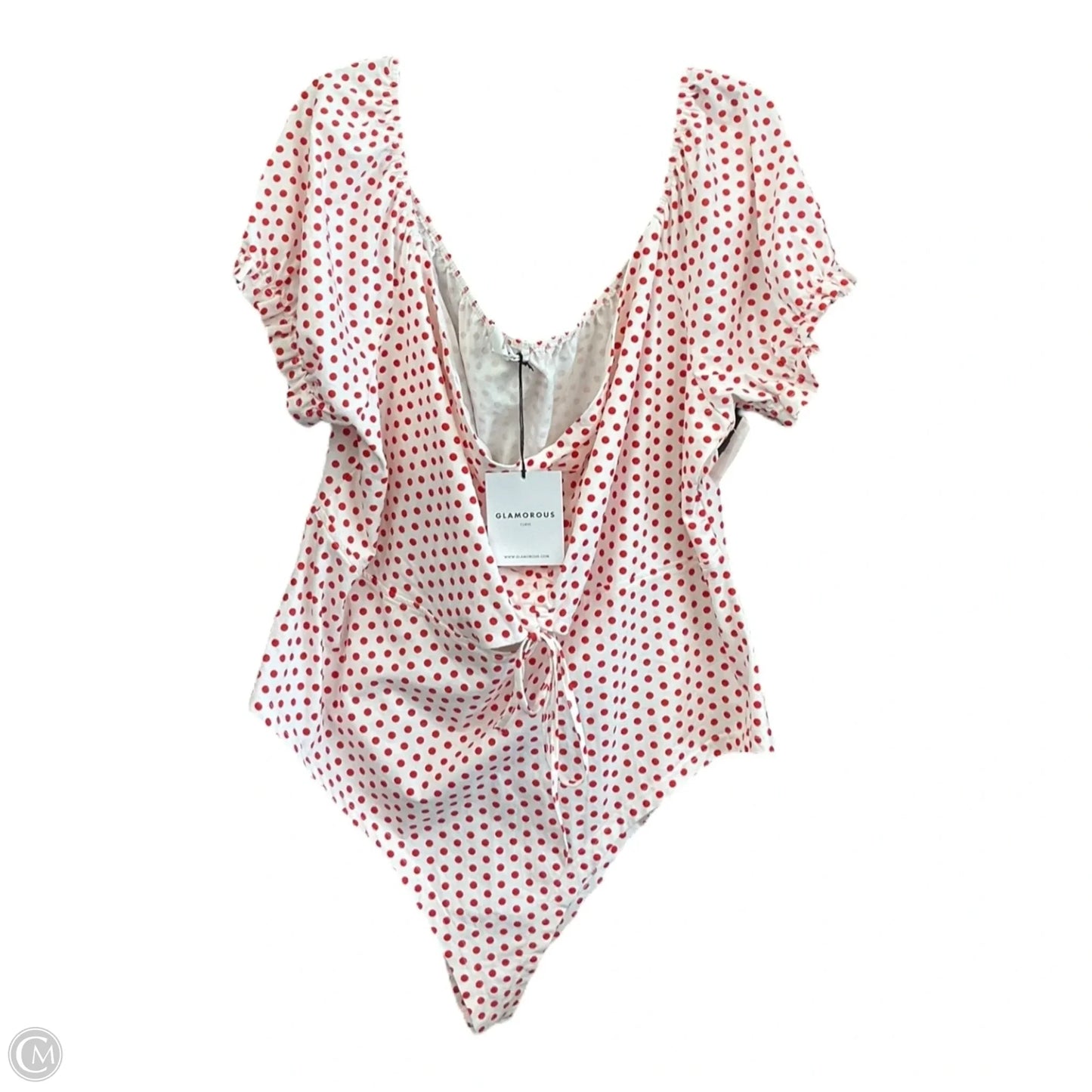 Bodysuit By Glamorous In Red & White, Size: 2x