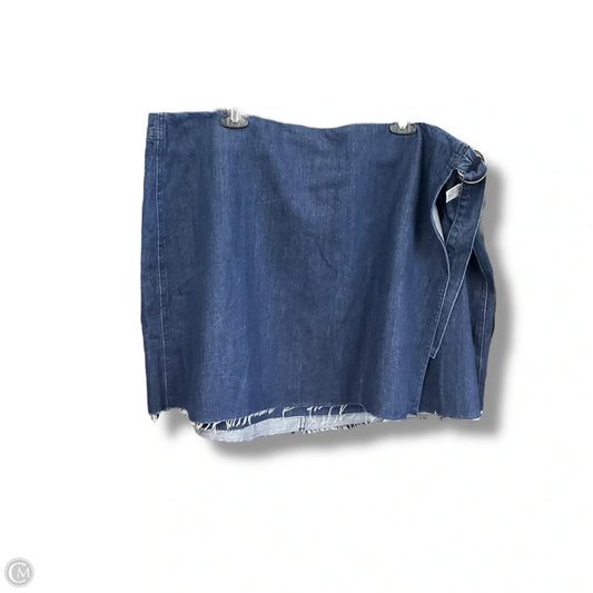Skirt Mini & Short By Madewell In Blue Denim, Size: 24