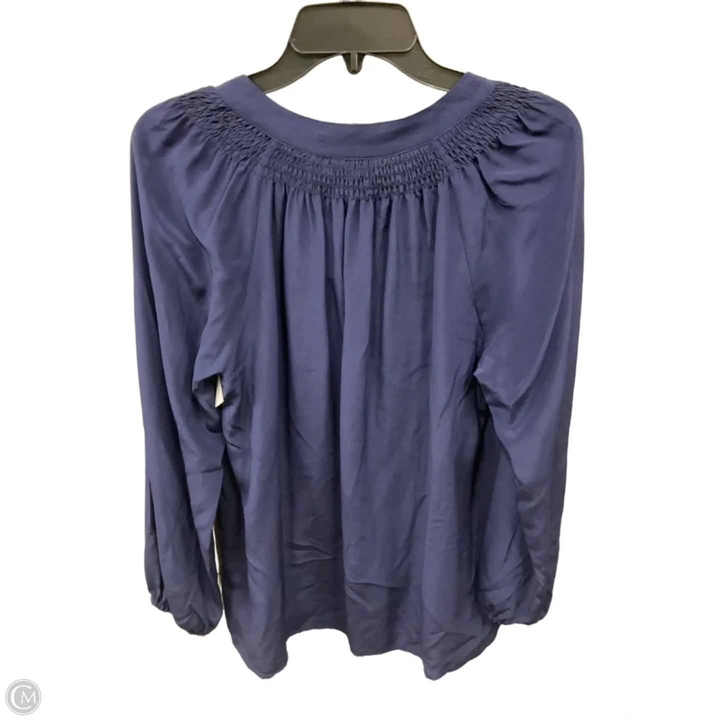 Top Long Sleeve Designer By Lilly Pulitzer In Navy, Size: L
