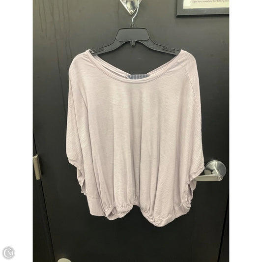 Top Short Sleeve By Anthropologie In Purple, Size: M