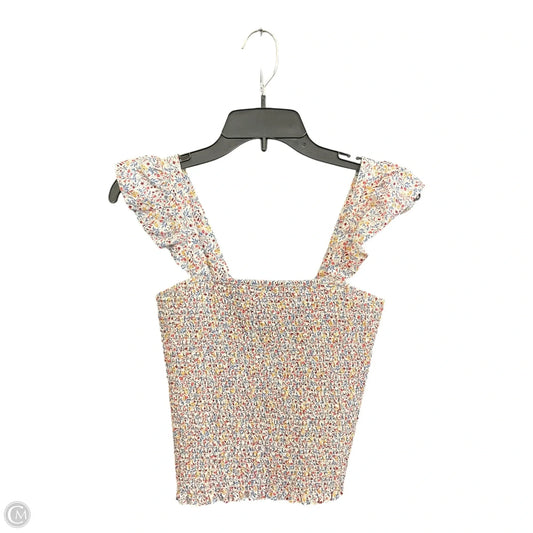 Top Sleeveless By Old Navy In Floral Print, Size: S