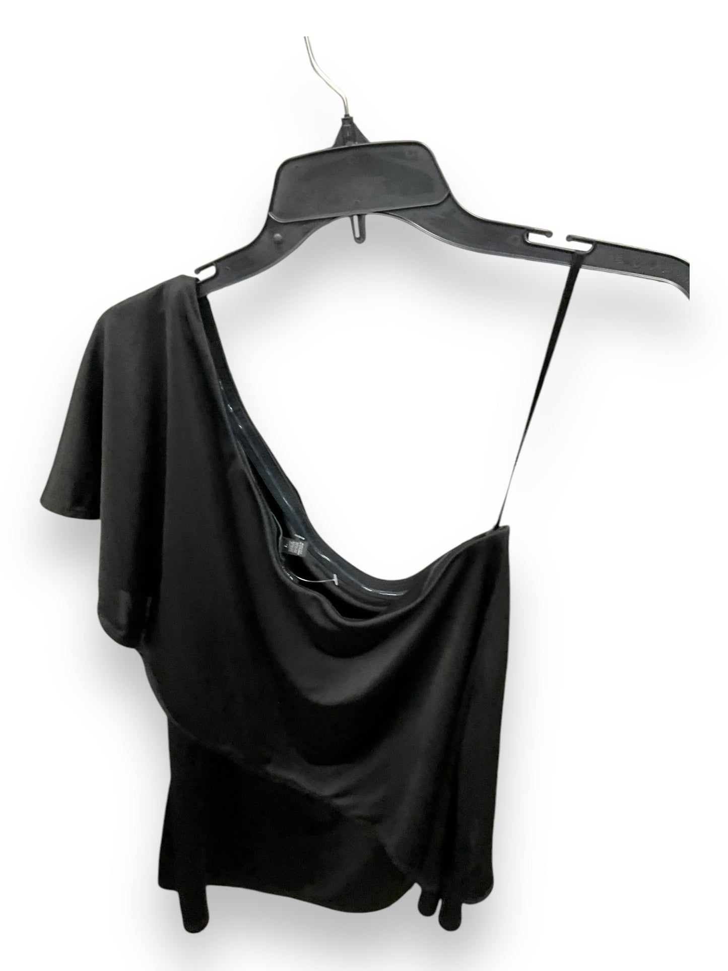 Top Short Sleeve By White House Black Market In Black, Size: L