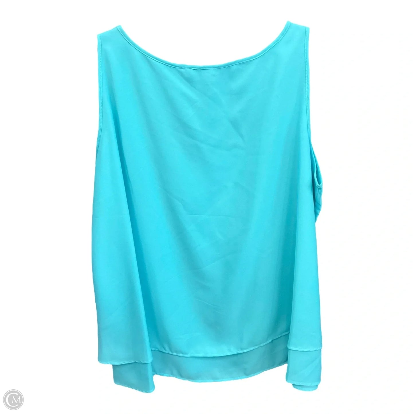 Top Sleeveless By Zac And Rachel In Blue, Size: 1x