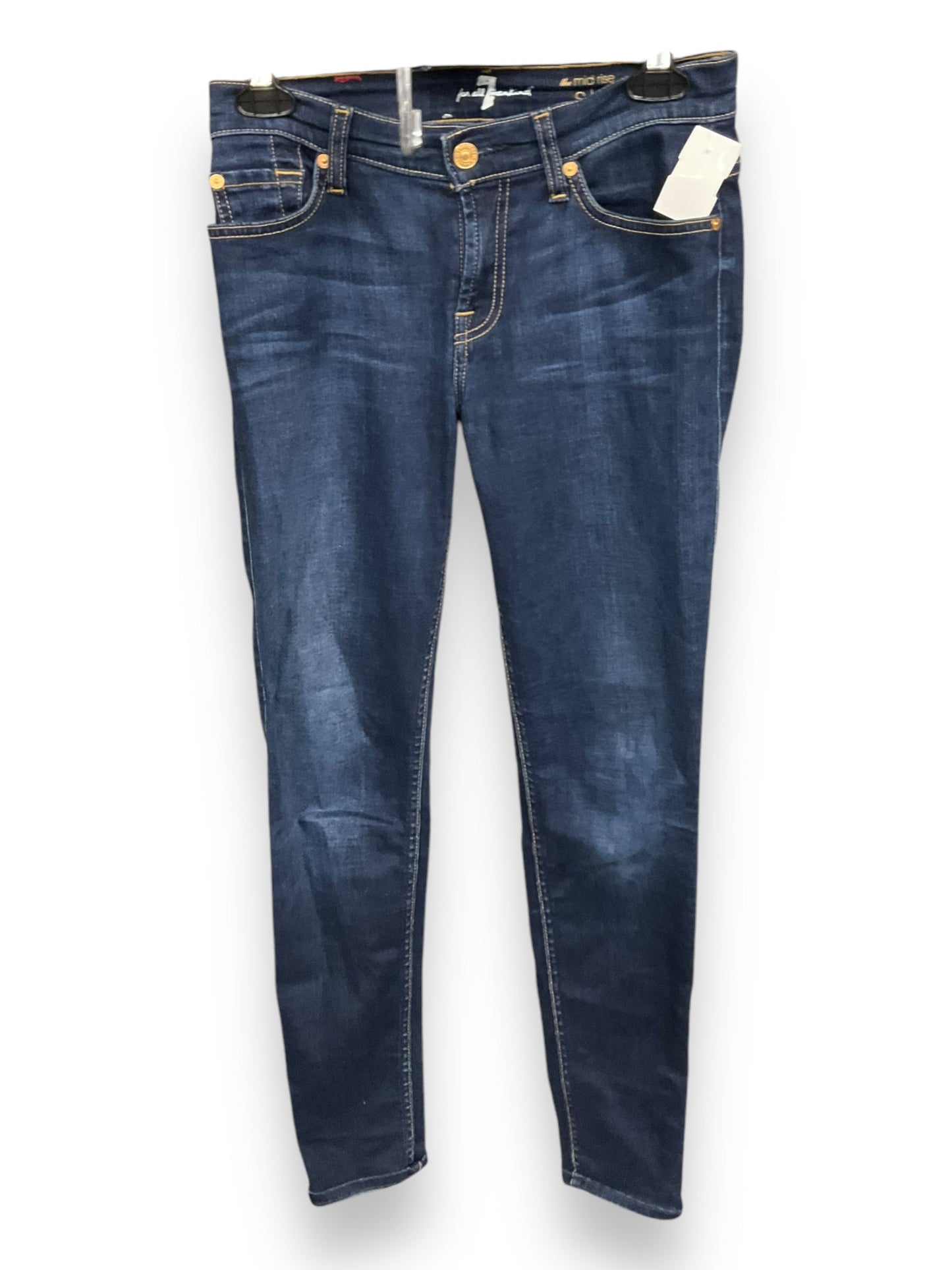 Jeans Skinny By 7 For All Mankind In Blue Denim, Size: 2