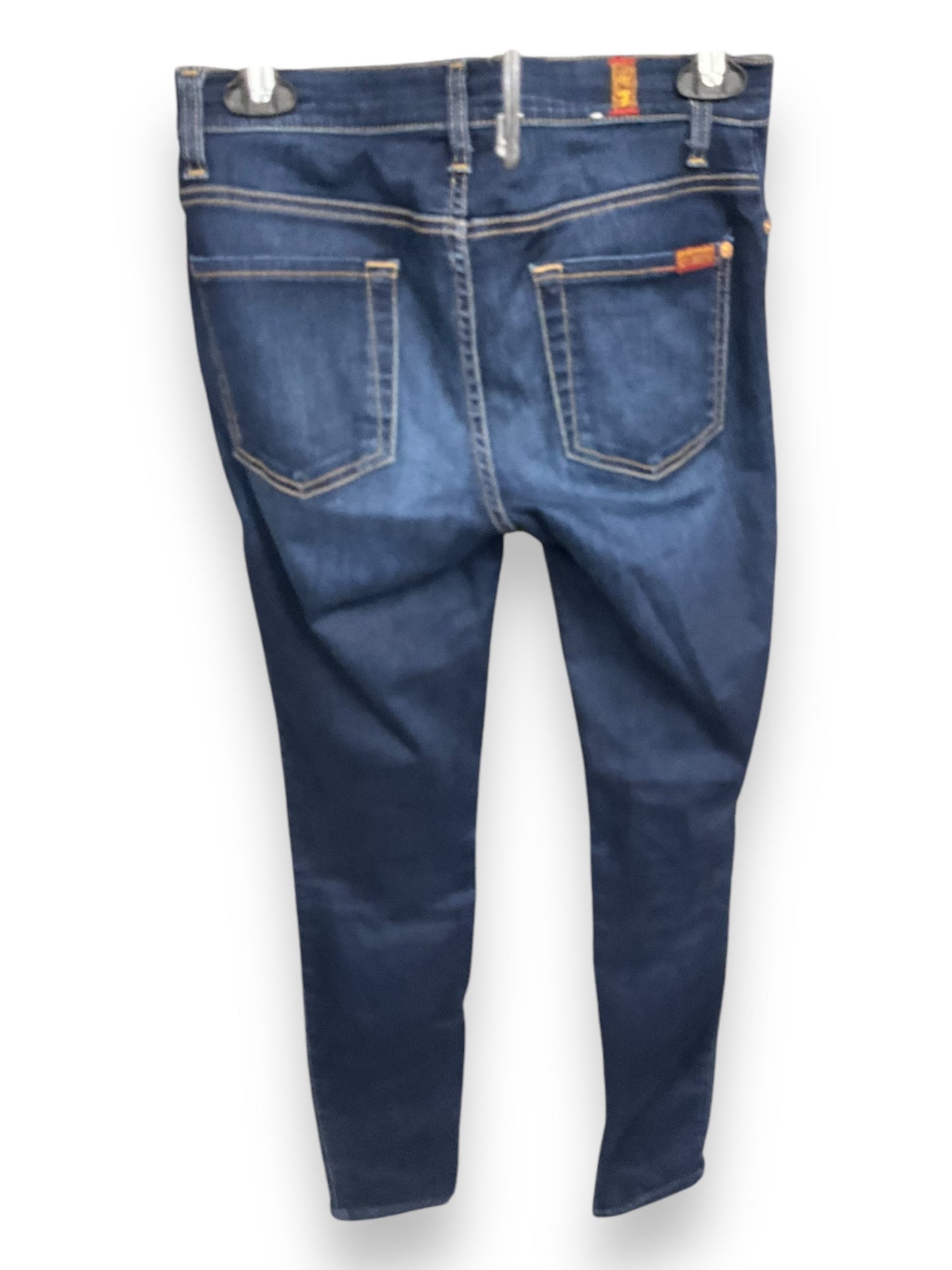 Jeans Skinny By 7 For All Mankind In Blue Denim, Size: 2