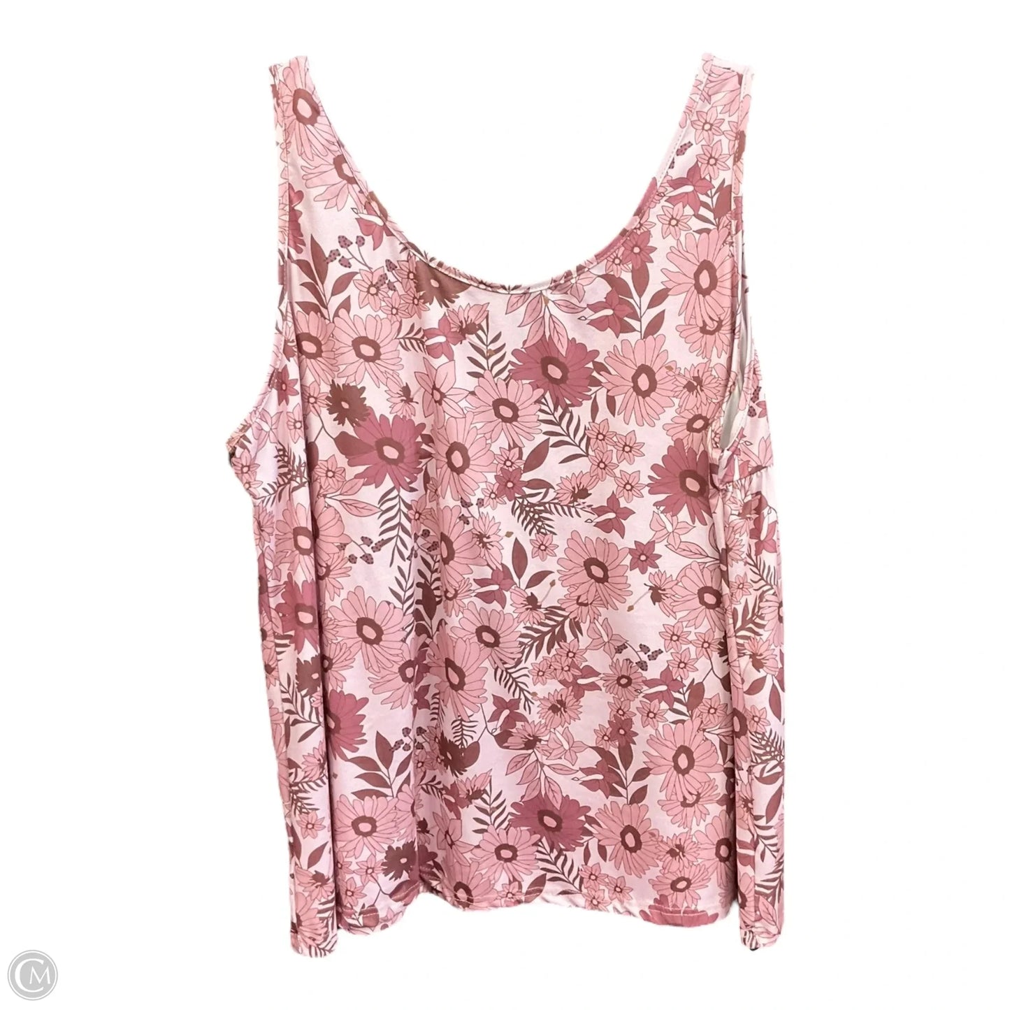 Top Sleeveless By Cmf In Floral Print, Size: 3x
